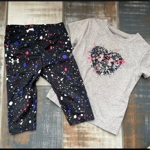Under Armour Shirt & Capri Set 2T